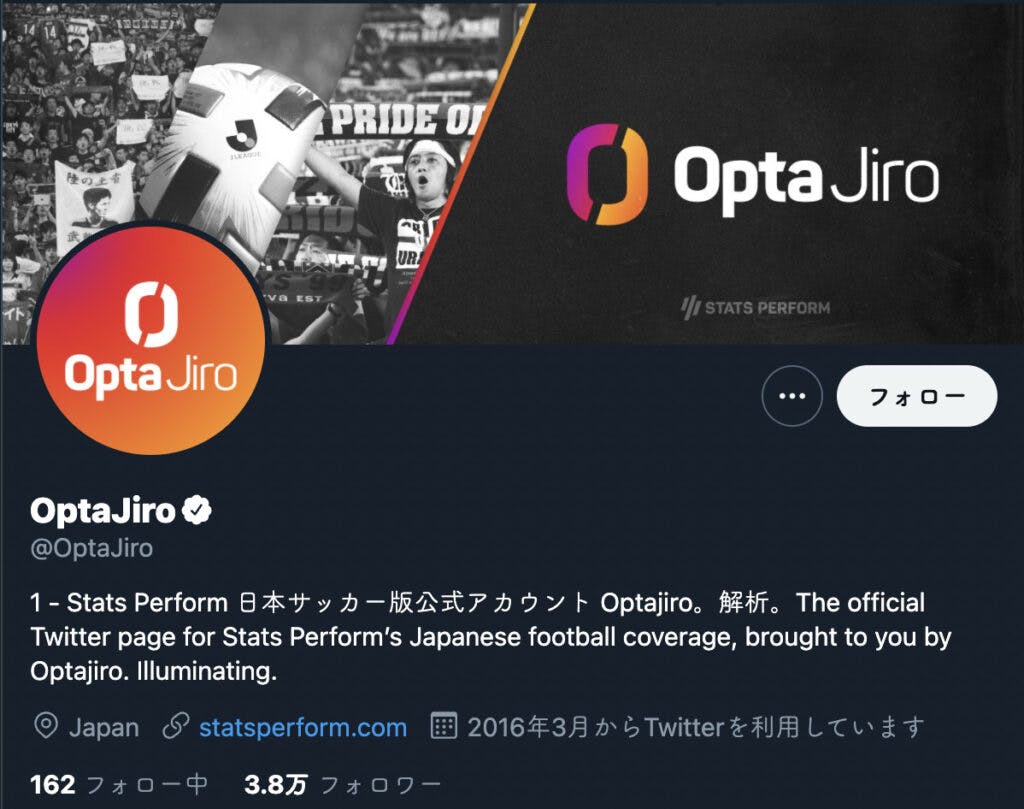 OptaJiro（Twitterアカウント）