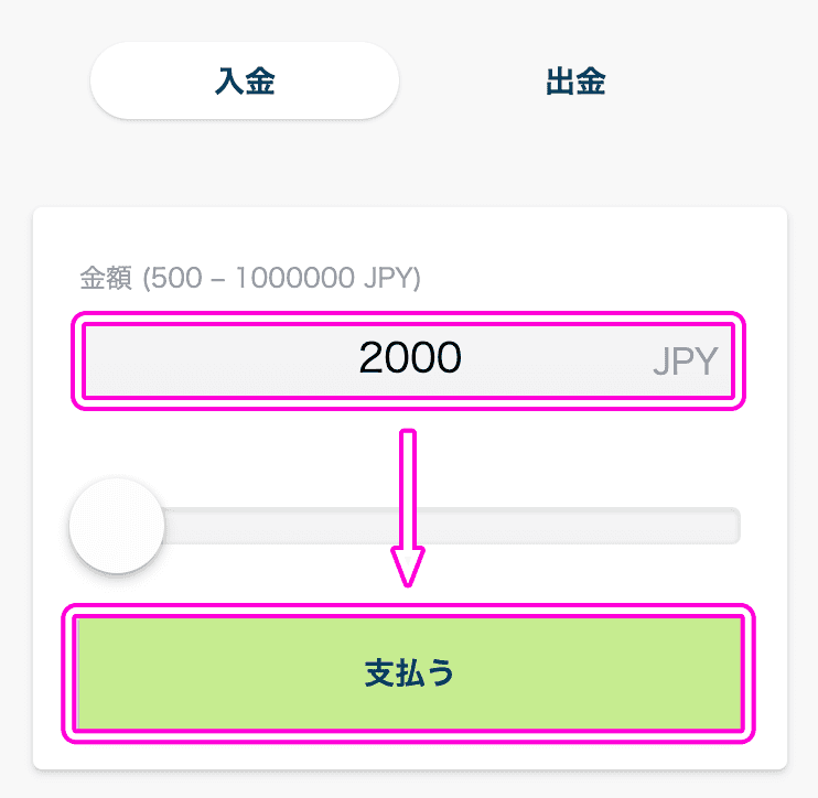 BONZにアイウォレットで入金する方法