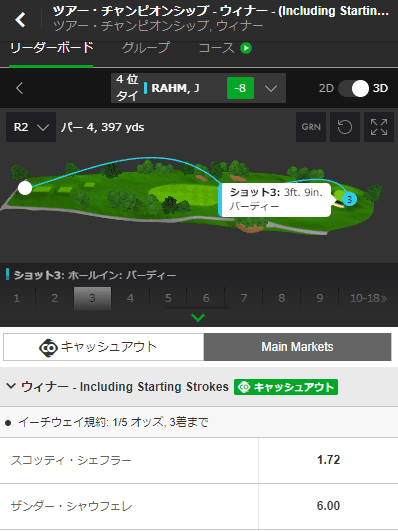 大会の現況をわかりやすく確認できるページ