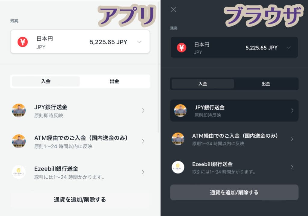 スポーツベットアイオー(Sportsbet.io)アプリでの入出金方法の詳細
