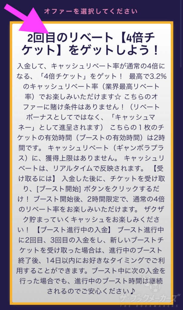 ギャンボラリベート