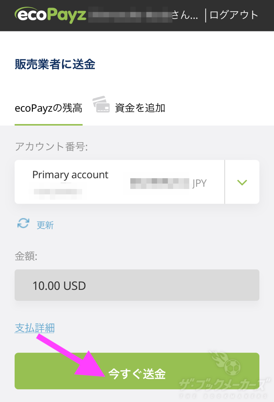 チェリー入金エコペイズ