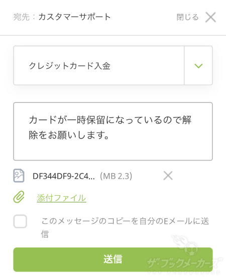 エコペイズ - クレカ入金